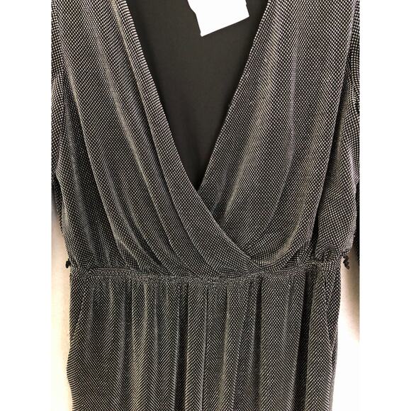 I.N.C International Concepts Size 12 Metallic Jumpsuit Black - Picture 4 of 8